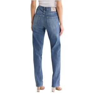 True Religion Sarah High Rise Straight Jeans Medium Blizzard Wash Sz 29 NWT